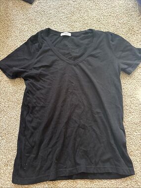 Classic Black V-Neck Tee